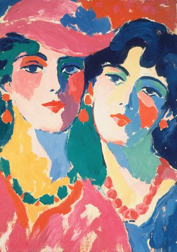Fauvism: a portrait of a woman in bold colours by Niklas Maximilian