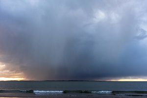 Zware bui boven de Noordzee