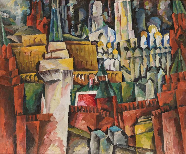 Aristarkh Lentulov, Kreml. Städtische Landschaft - 1919 - 1920 von Atelier Liesjes