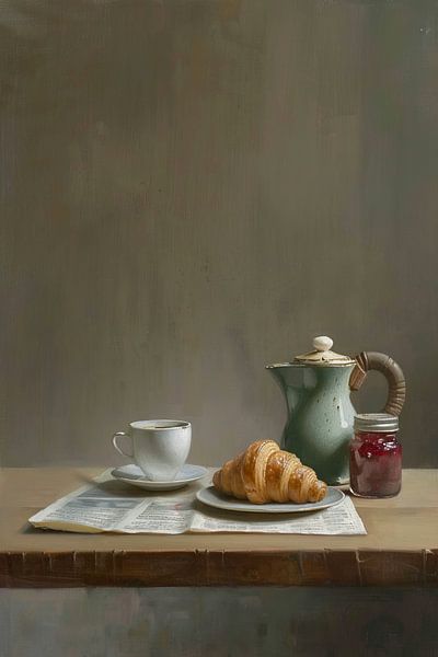 Frühstückstisch | Daily Delight Gerahmt von Kunst Laune