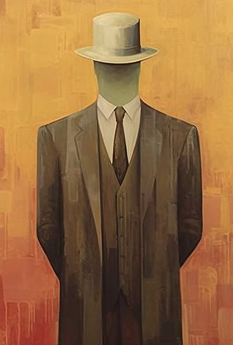 The Suit - Dali, Magrittte and Miro Style by ARTEO Paintings
