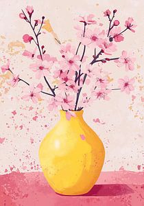 Fleurs de cerisier intenses