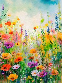 Sommer! Wildblumenfeld von Studio Pieternel