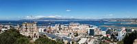 Panorama van Gibraltar met de baai van Alcezira en La Linea de la Conception van Frank Herrmann thumbnail