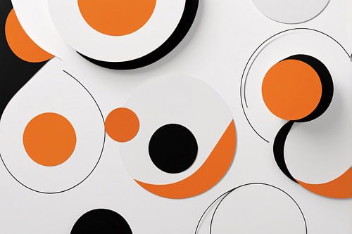 Geometrisch minimalistisch ontwerp in kleur