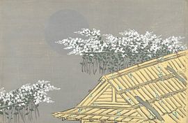 Weiße Blumen am Haus von Kamisaka Sekka, 1909