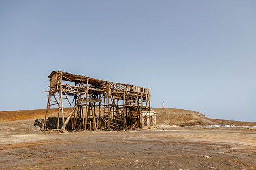 Oude zoutmijn in Sal Afrika Kaapverdië
