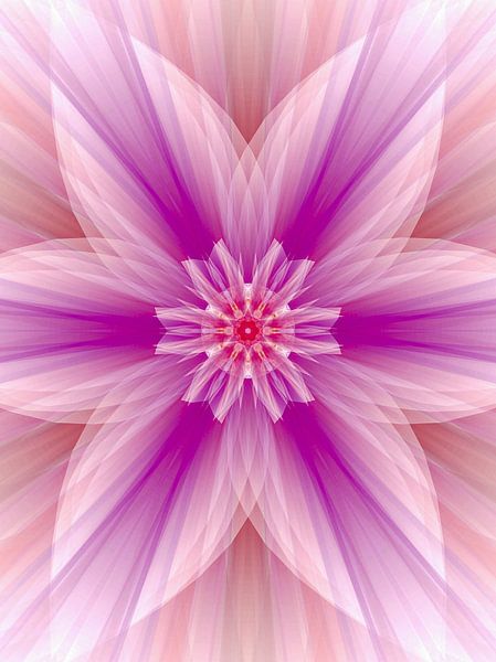 Mandala digital art 'Inner beauty' by Ivonne Fuhren- van de Kerkhof