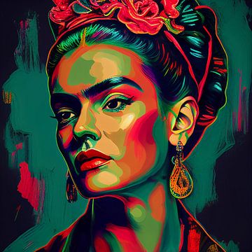 Frida Pop-Art von Bianca ter Riet