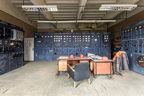 verlaten controlekamer in Estland