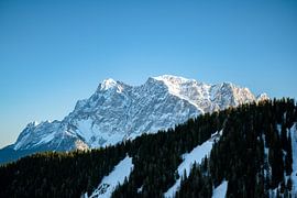 Zugspitze in winter dress by Leo Schindzielorz
