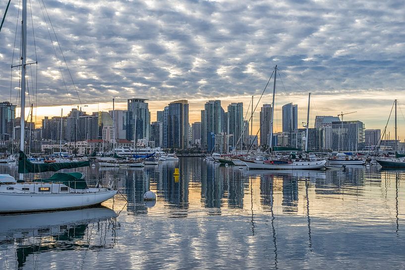 Die Ruhe des Hafens von San Diego von Joseph S Giacalone Photography