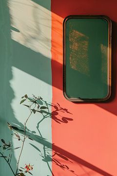 Ombres sur un mur bicolore