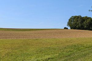 Landschap in Lof met blauwe lucht