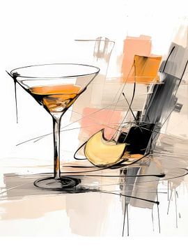 Martini stijl abstract van TOAN TRAN