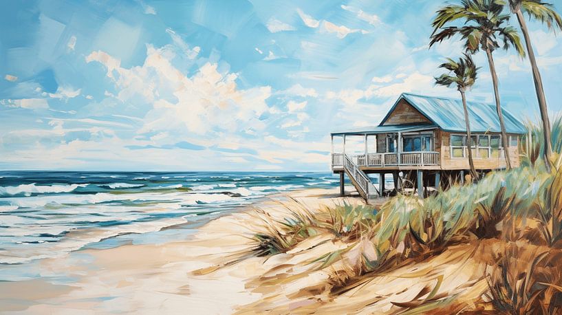 Beach house by CanvasbyCaro