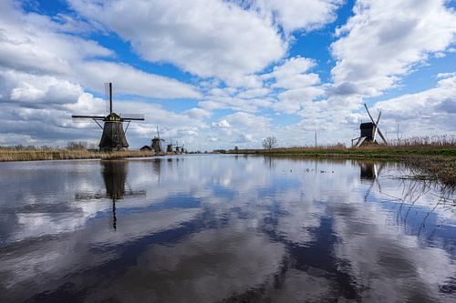 Mills near Kinderdijk by Tessa Poll