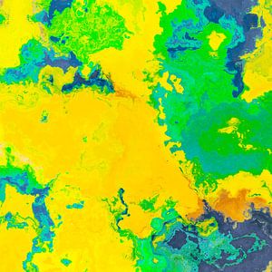 marble abstraction art green yellow  #marble