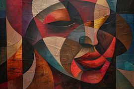 Abstract portrait of a woman by Poster Art Shop