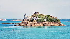 Island with lighthouse by BDG pics