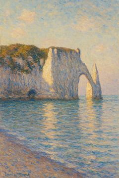 Goldenes Licht bei Étretat - Impressionistische Küstenlandschaft Wandkunst von Travel Shop