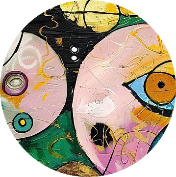 Abstract | Colorful Mind Journey van Kunst Kriebels