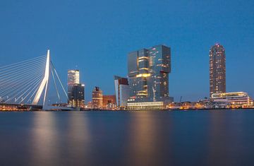 Skyline von Rotterdam mit Erasmus-Brücke
