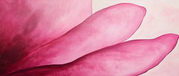 Zarte Magnolienblüte in Rosa-Helltonen von Poster Art Shop