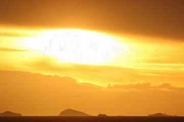 Antarctica zonsondergang