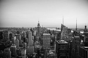 Ligne d'horizon de New York - Noir et blanc