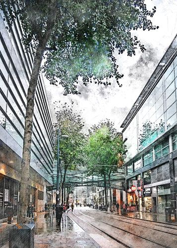 Manchester aquarelkunst #Manchester