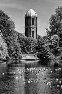 Der Wasserturm am Neckardreef in Overvecht (Utrecht) - stehend