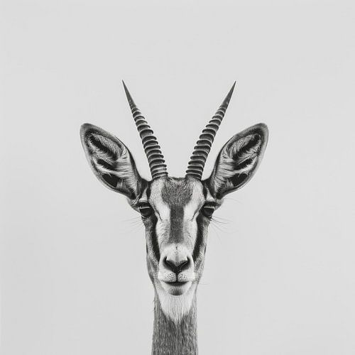 Antilope - Zwart-wit fotografie voor liefhebbers van wilde dieren