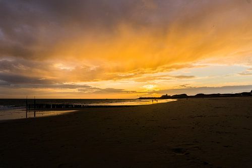 Zonsondergang Strand