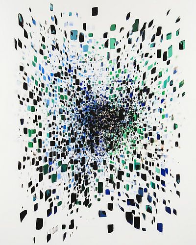 Optical Illusion in Matisse Style: Movement and Depth on Canvas