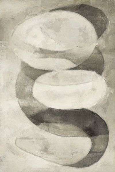 Stacked Flow | Taupe von Kanzo