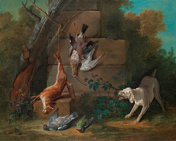 Hund bewacht totes Wild, Jean-Baptiste Oudry