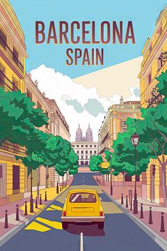 Barcelona, Spanien. von Poster Art Shop