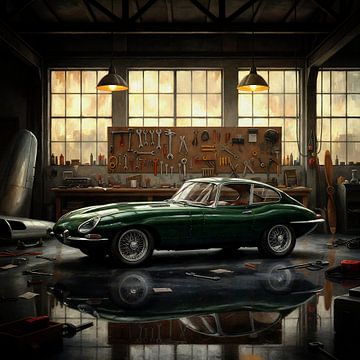 1960 Jaguar E-Type in der Klassik-Werkstatt von Jan Keteleer