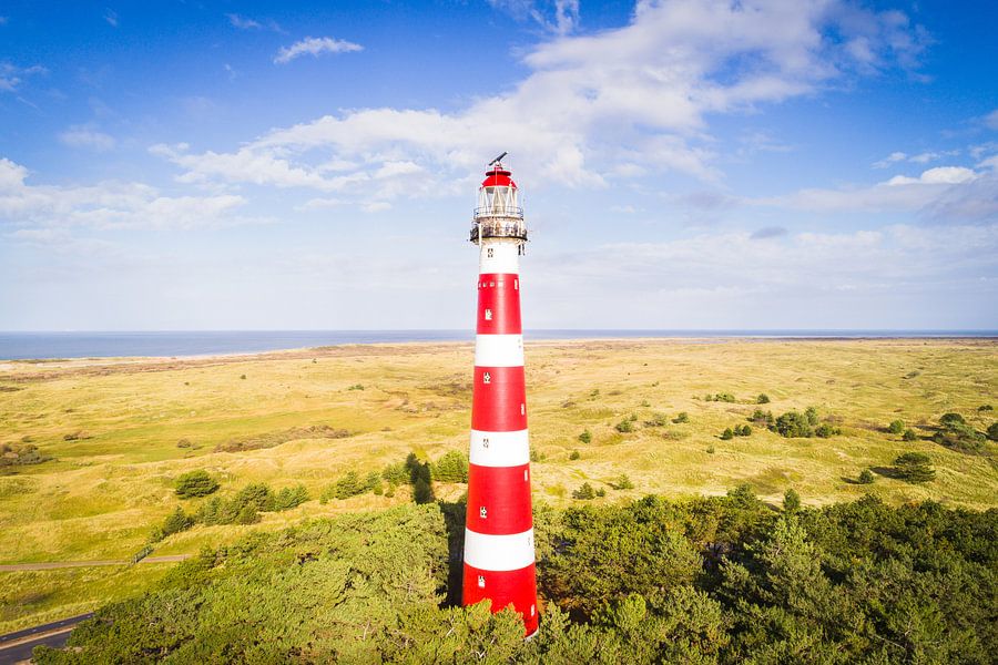 De Vuurtoren van Ameland van Volt op canvas, behang en meer