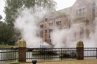 Wouda-gemaal onder stoom