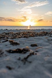 Sunset fishermanhuts aruba