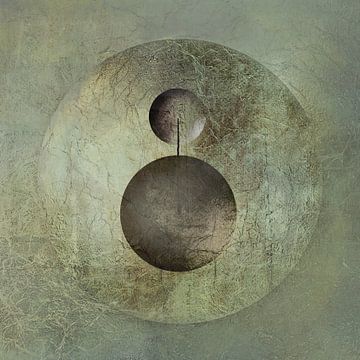 Moderne Abstraktion. Minimalismus mit Kreisen. 6 von Alie Ekkelenkamp