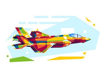 F-35 Lightning II in WPAP Illustration by Lintang Wicaksono