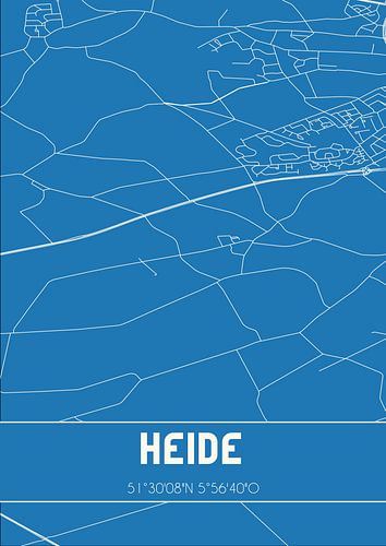 Blaupause | Karte | Heide (Limburg)