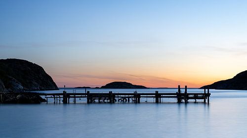 Coucher de soleil sur la côte ouest de la Suède