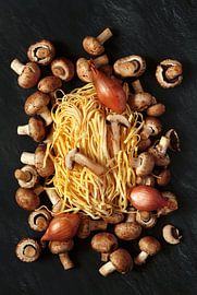 Fettuccine, mushrooms and onions by Thomas Jäger