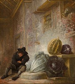 Boy Sleeping in a Barn, François Ryckhals