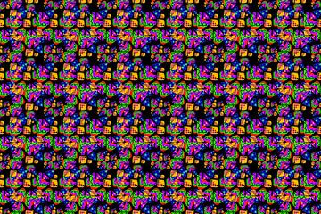 Bunte abstrakte Form nahtlose Muster Hintergrund für modernes Design von mei suseno