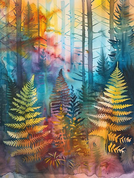 Plants and leaves by Wonderful Art